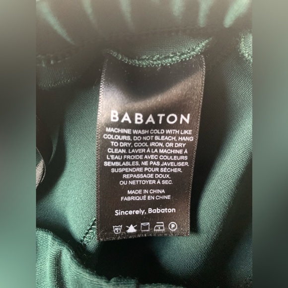 Aritzia Babaton Kooning Pants Scarab Green Small - Picture 7 of 10